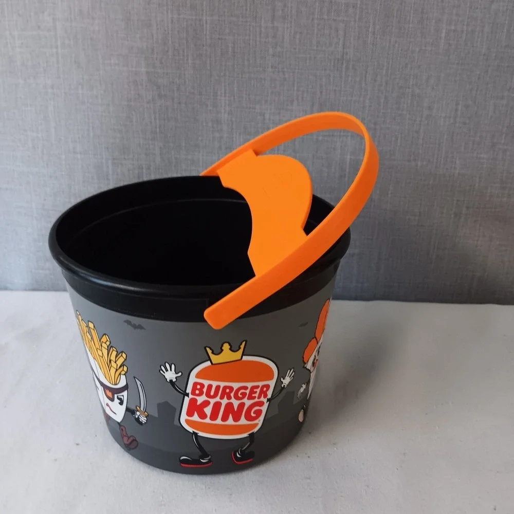 Burger King Halloween Bucket Trick or Treat Candy Pail Kids Orange Black 2025
